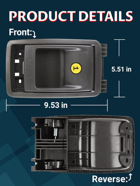 Ntoauto side profile of latch illustrating ergonomic shape and durable build