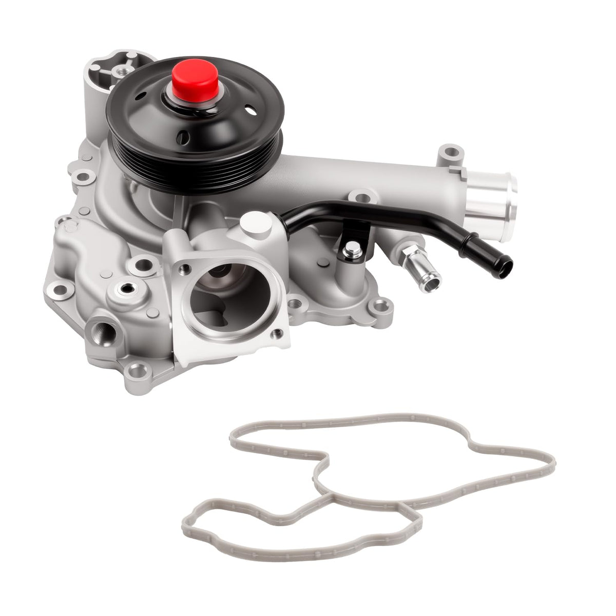 Ntoauto water pump front assembly showing fitment and durable construction benefit
