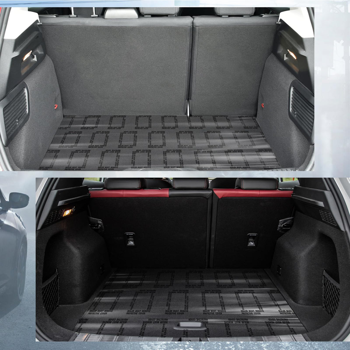 Nuanchu covering a vehicle cargo area protecting against dirt and spills