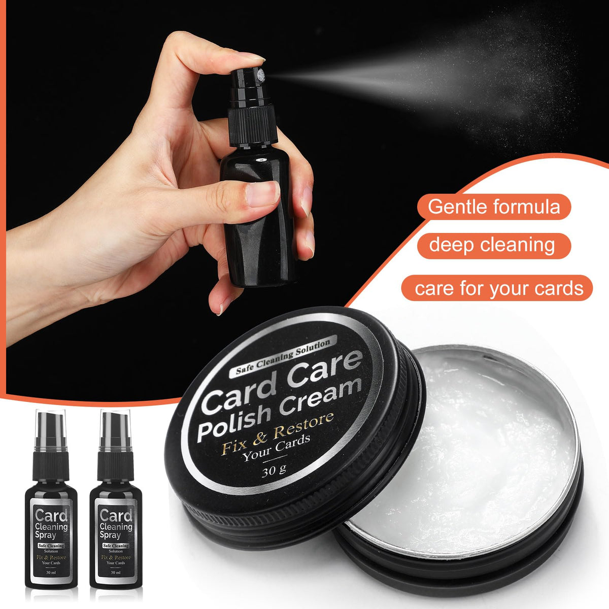 Nuanchu cleaning spray bottle detail highlighting nozzle and mild formula for safe cleaning