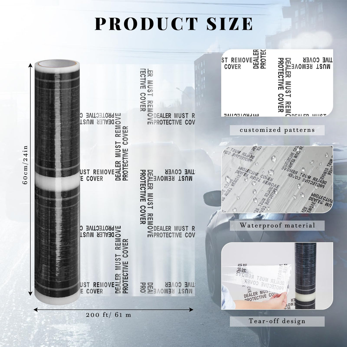 Nuanchu perforation close-up highlighting easy tear-off convenience