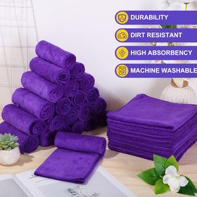 Nuenen towel in hand showing 16x16 inch scale and comfortable grip