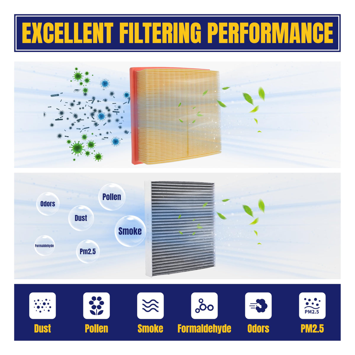 NuFlySic cabin filter placed in HVAC housing showing quick swap for fresher air