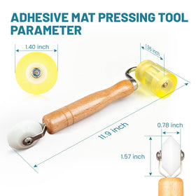 NuIth smooth finished mat after rolling demonstrating even adhesion