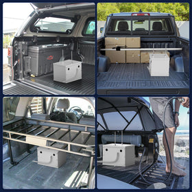 NUMAKY box in a vehicle on road trip showing reliable travel protection