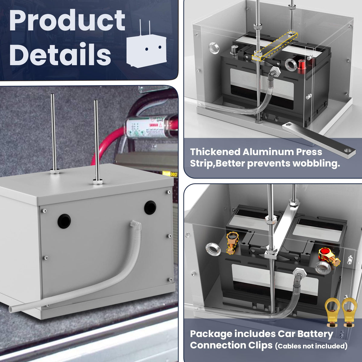 NUMAKY hardware kit laid out, showing included mounting parts for secure fit