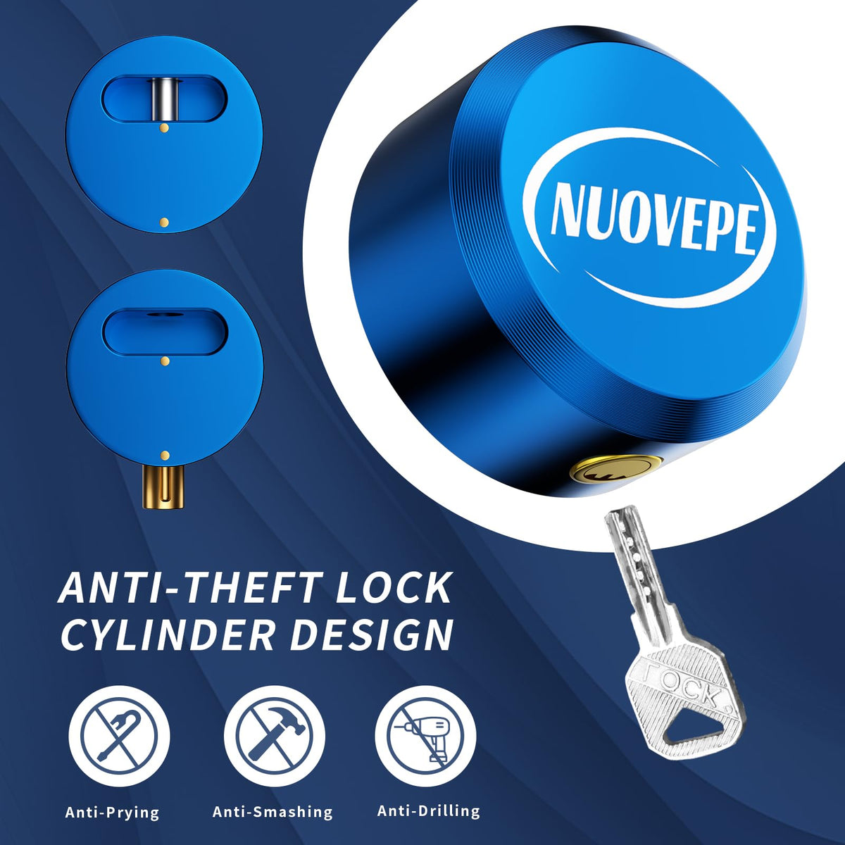 NUOVEPE armor-grade steel housing detail resisting pry tools and cutters