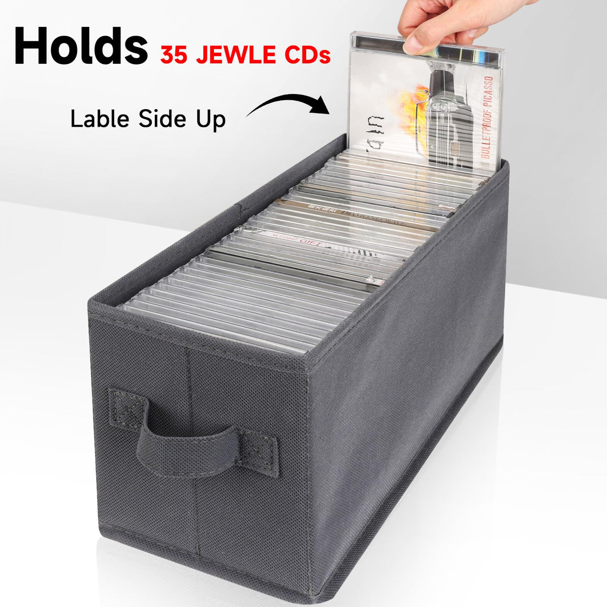 NUSWOR interior capacity view with CDs displayed to show organizational benefit