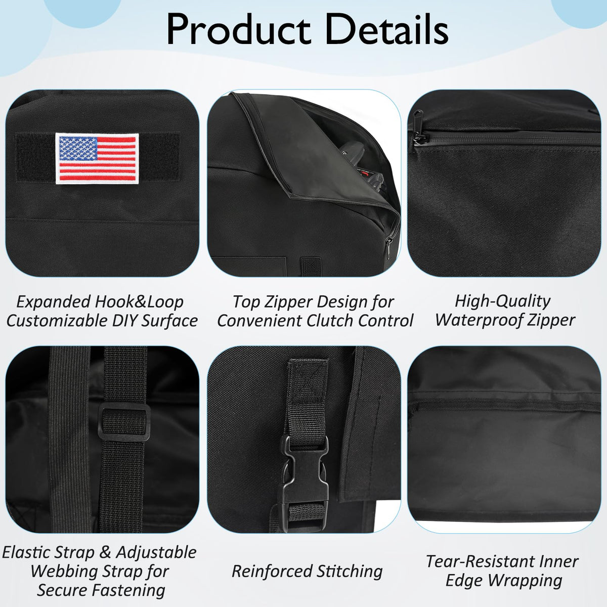 NVAAV with flag patch removed showing customizable hook-and-loop area