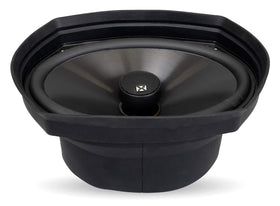 NVX baffle next to 6x9 speaker for scale aiding correct selection