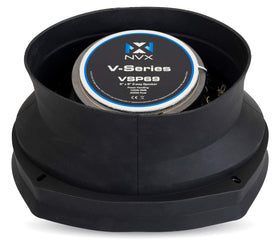 NVX baffle with water splash showing waterproof protection benefit