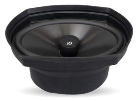 NVX baffle trimmed around wiring demonstrating easy customization for fit