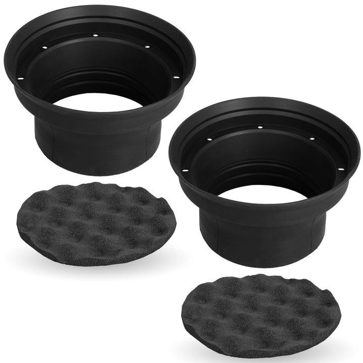 NVX front view of XBAF8 baffle showing packaging and components for easy install