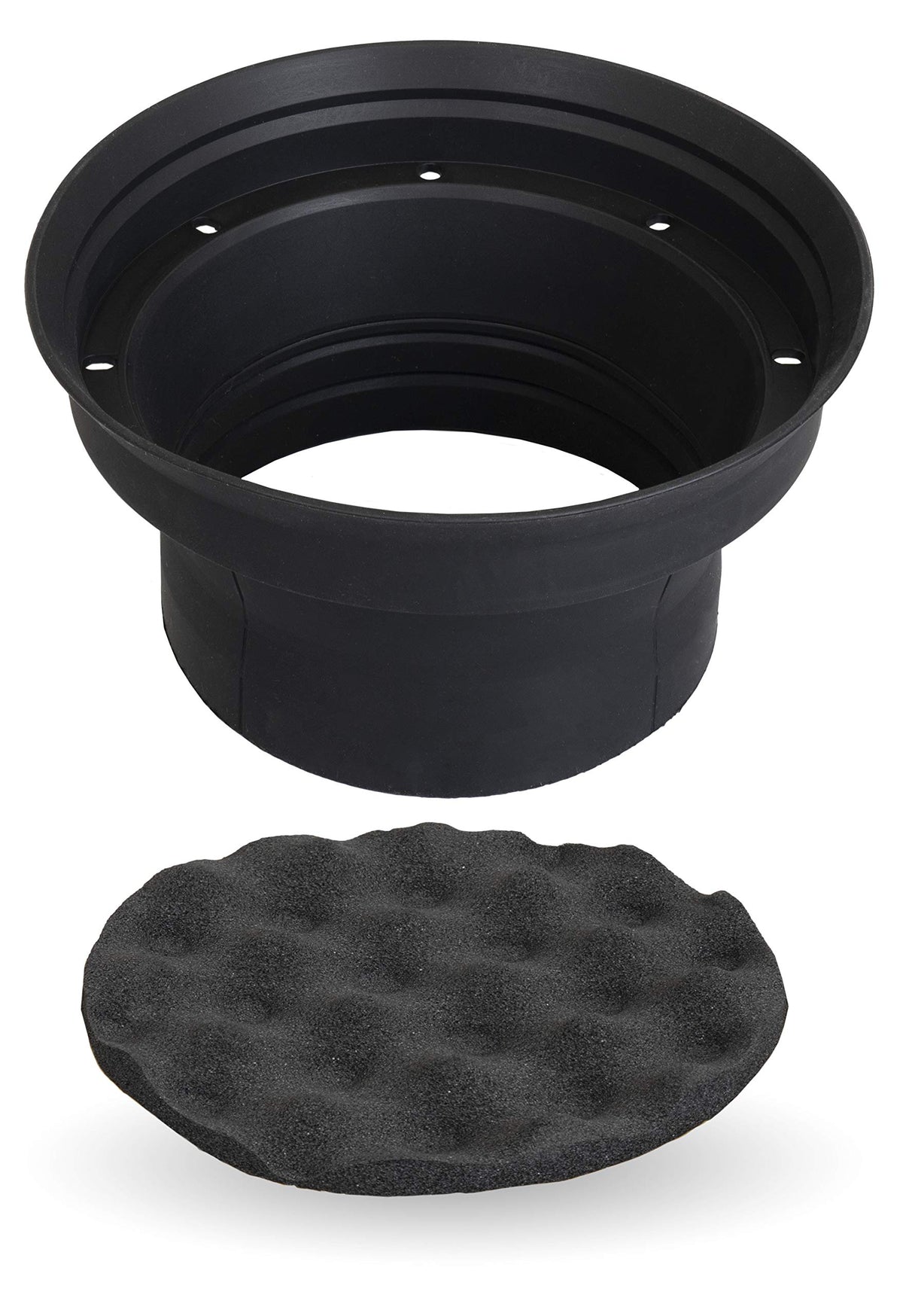 NVX XBAF8 with an 8-inch speaker installed illustrating improved fit and seal