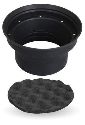 NVX XBAF8 with an 8-inch speaker installed illustrating improved fit and seal
