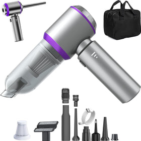 NWDEY front view showing compact cordless vacuum and controls, easy-storage benefit