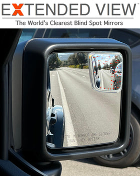 NXTGEN AUTOMOTIVE view from driver seat showing extended blind spot visibility advantage
