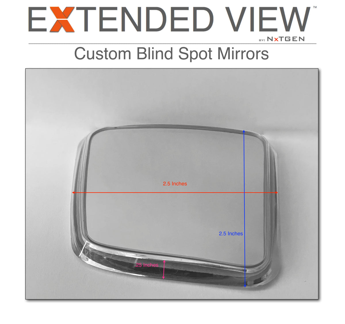 NXTGEN size comparison with ruler showing compact profile and fit benefit