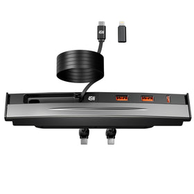 nycetek front console insert showing neat charging ports and tidy fit