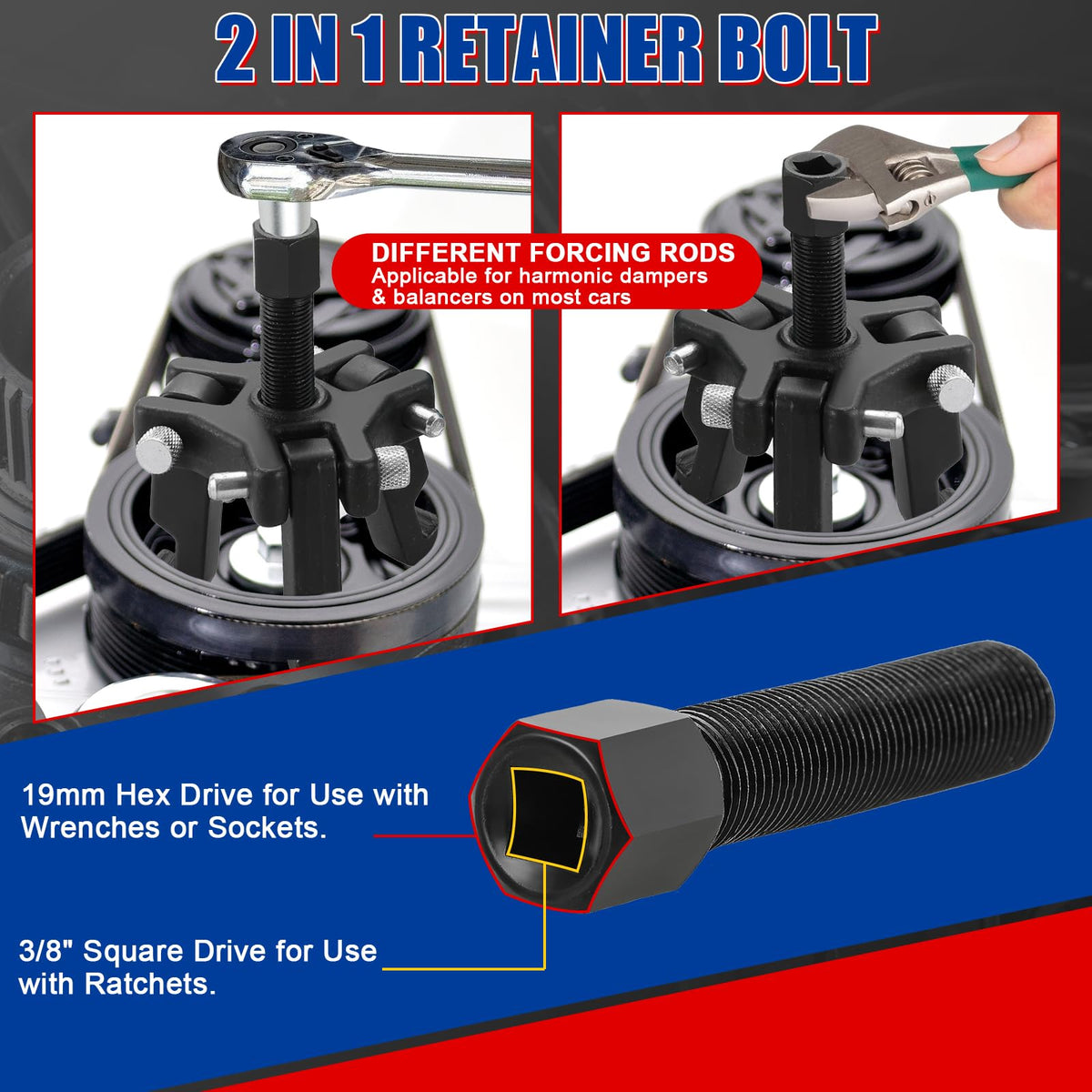 NYXOVA set of four forcing rods displayed for multiple vehicle fitment versatility