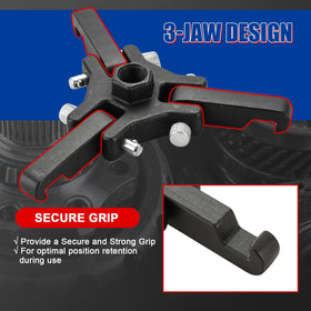 NYXOVA forcing screw thread detail ensuring smooth controlled pressure during extraction