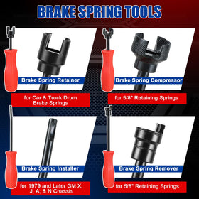 NYXOVA spring pliers in use removing a brake spring for faster, safer work