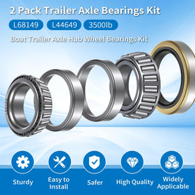Oacdiel bearings installed in a trailer hub illustrating smoother rotation and reliable fit