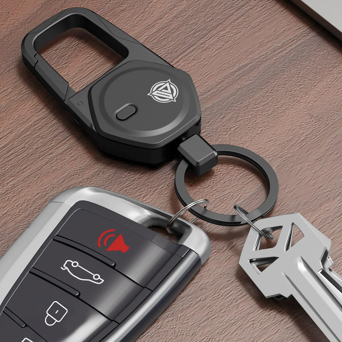 Oaridey packaged two-piece set showing both keychains for shared or backup use