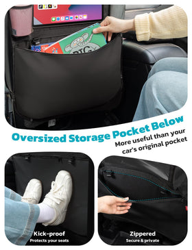 Oasser anti-kick lower pocket showing protection from shoe scuffs and dirt