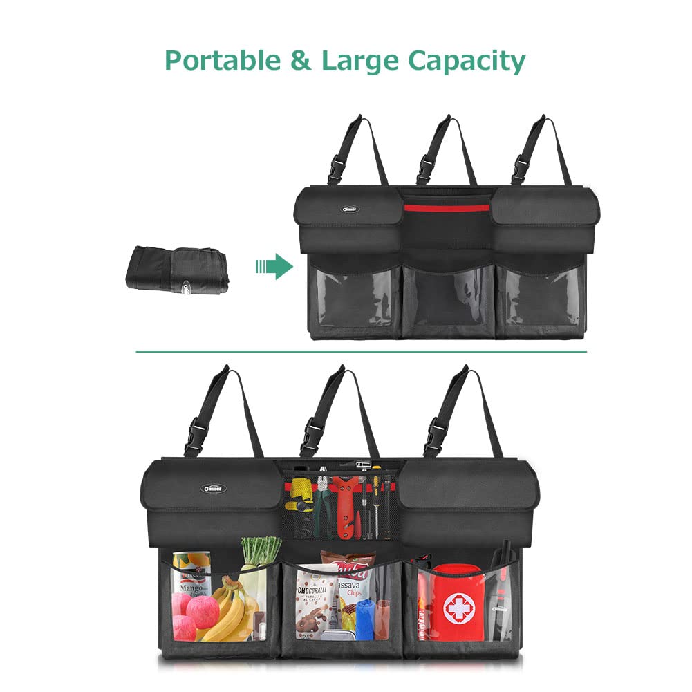 Oasser folded flat for compact storage and quick stow away