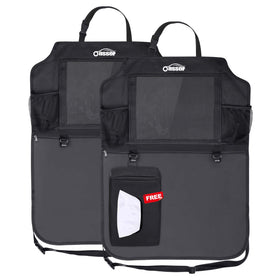 Oasser clear iPad pocket close-up holding tablet with cable access for convenience
