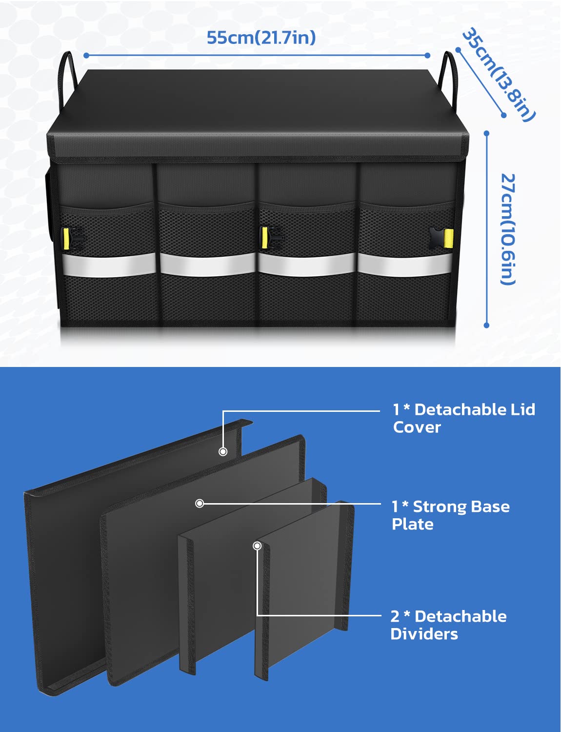 Oasser in SUV trunk demonstrating organized cargo for easy travel