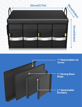 Oasser in SUV trunk demonstrating organized cargo for easy travel