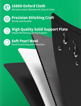 Oasser reinforced aluminum handle with triple stitching for heavy loads