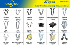 OAUTOO organized spread of 18 clip types for fast selection and inventory benefit