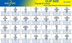 OAUTOO close-up of different nylon clip heads highlighting durability and fit