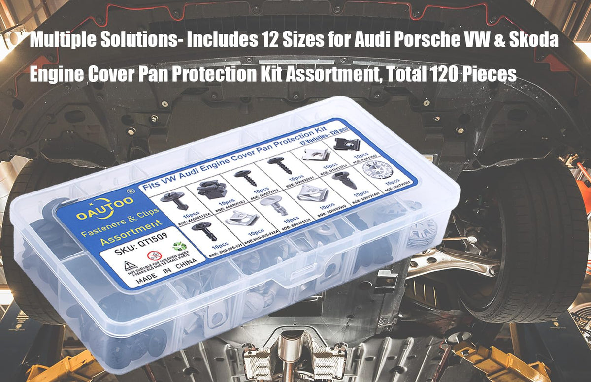 oautoo retainer installed on a fender liner during repair, secure panel retention benefit