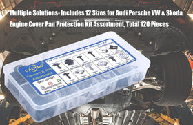 oautoo retainer installed on a fender liner during repair, secure panel retention benefit