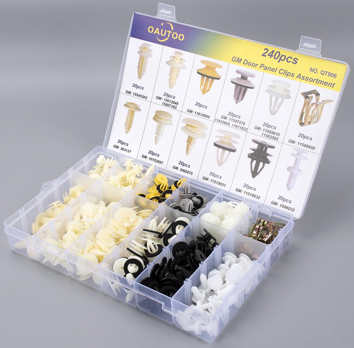 OAUTOO clips beside ruler showing dimensions to verify fitment and avoid mistakes benefit
