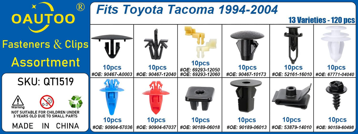 OAUTOO detailed view of clip stems and heads, demonstrates durable nylon construction