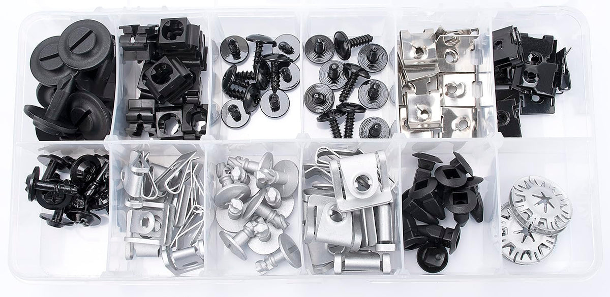 oautoo fasteners on a workbench during bumper repair, speeds up maintenance benefit