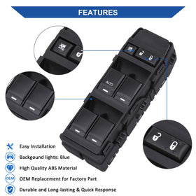 Obaee driver switch button layout closeup highlighting ergonomic design