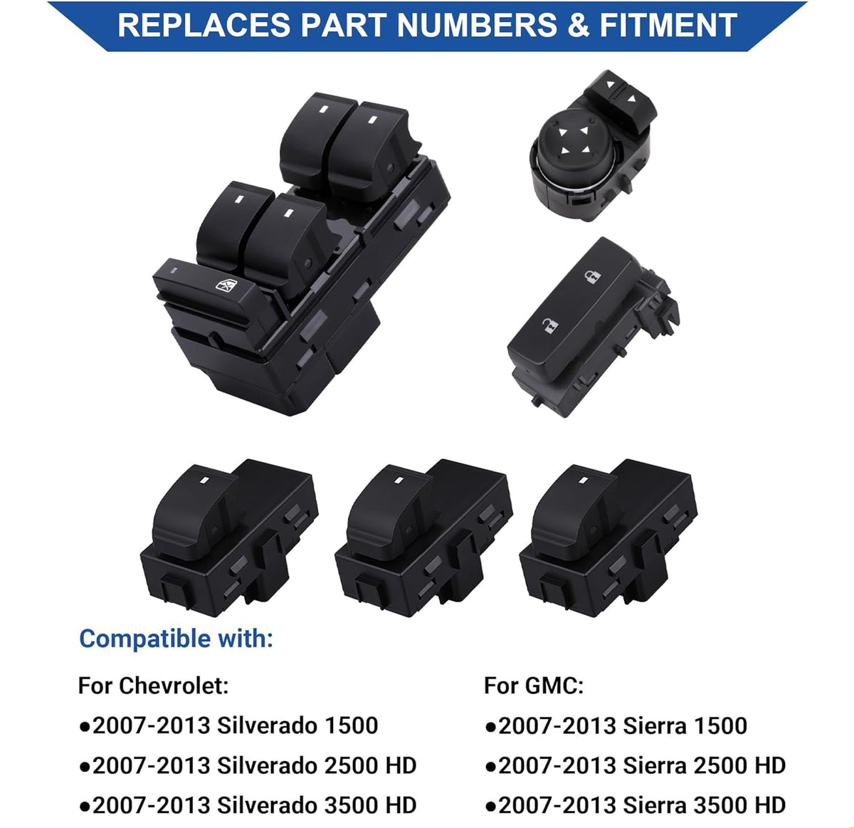 Obaee driver switch close-up highlighting durable buttons and improved control