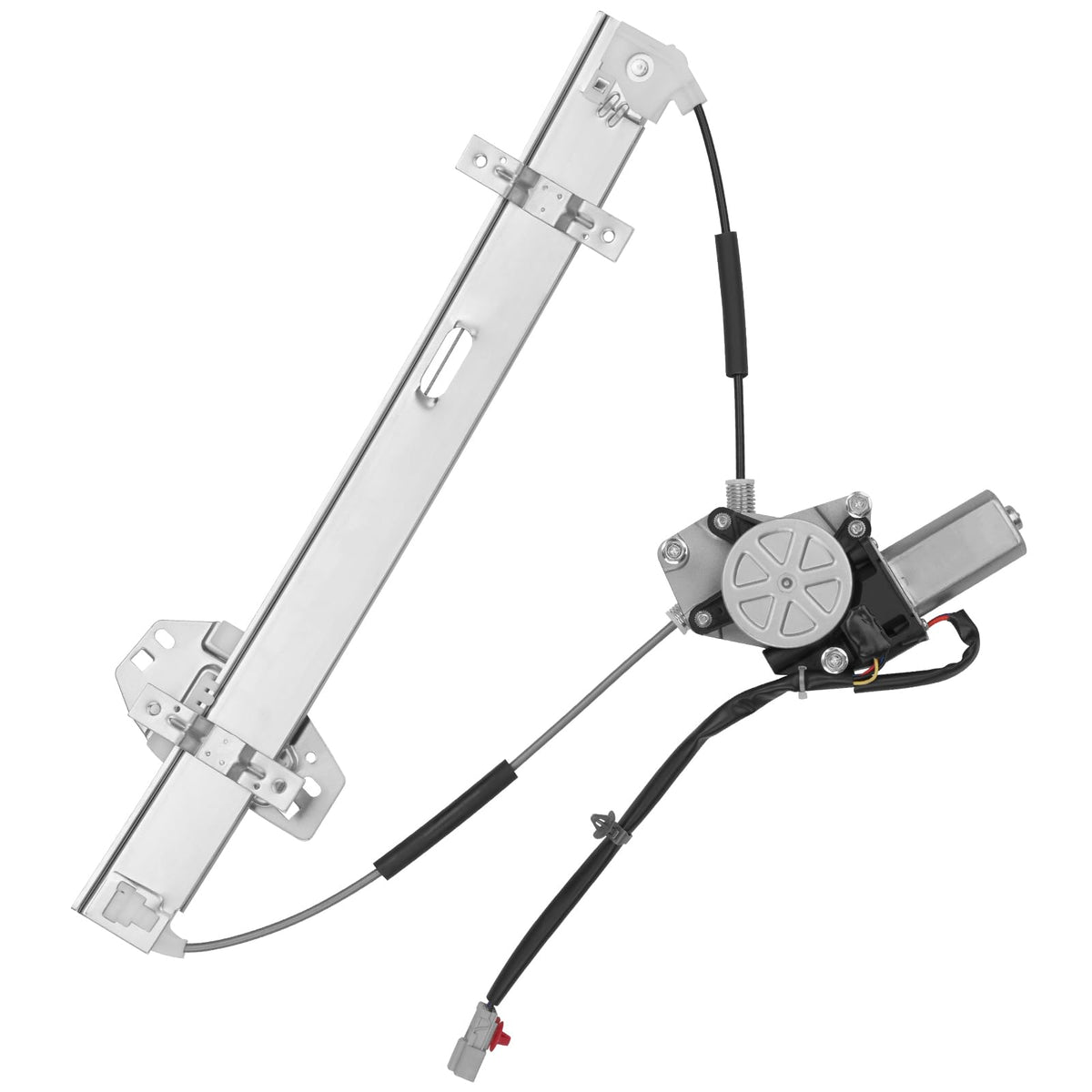 Obaee front left regulator assembly showing full unit and easy swap benefit