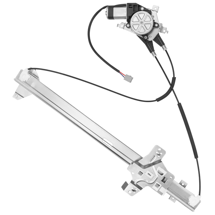Obaee front left regulator front view showing overall fit and function