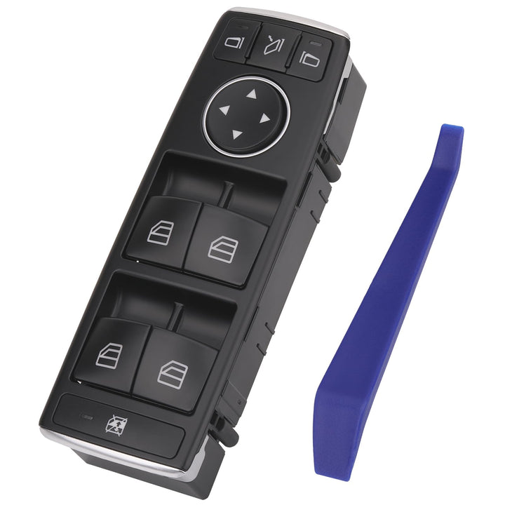 Obaee master power window switch front view showing buttons for easy replacement