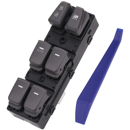Obaee master power window switch front panel showing buttons and gray finish for easy replacement