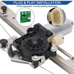 Obaee 2-pin connector close-up for plug-and-play installation advantage