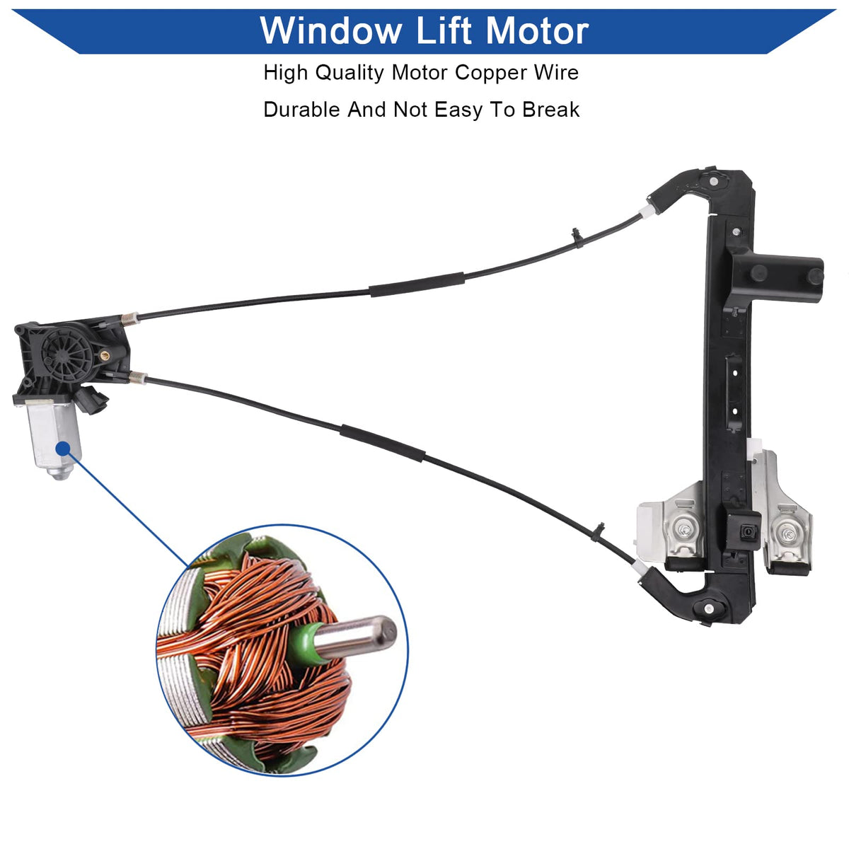 Obaee regulator installed in vehicle door demonstrating restored window movement benefit