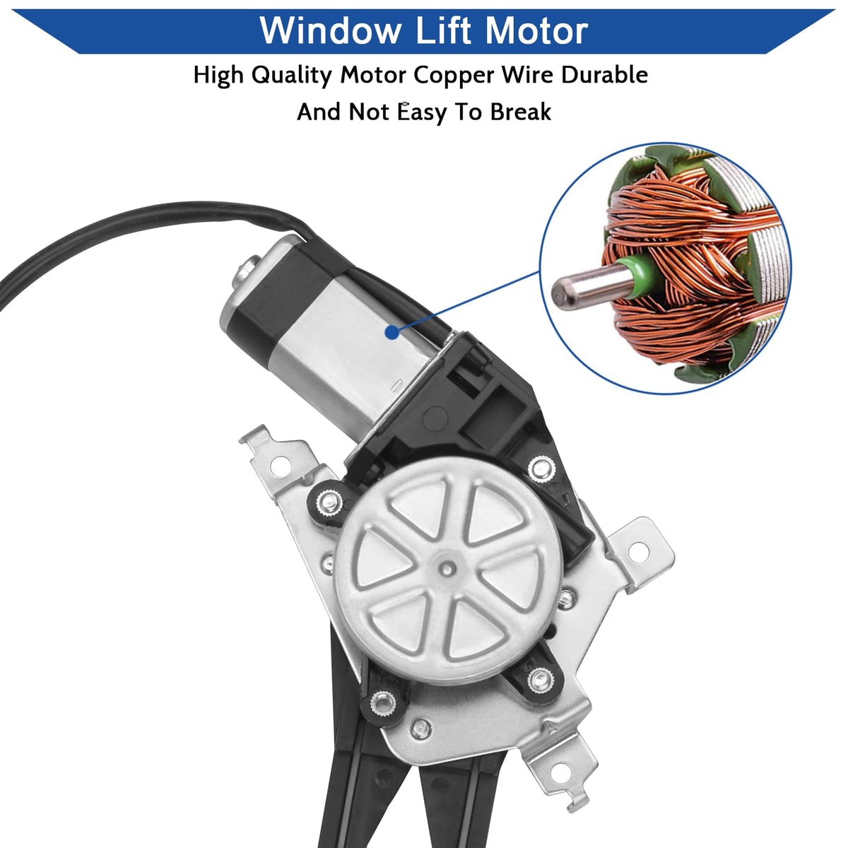 Obaee regulator mounting points detail showing precise OE-alignment advantage